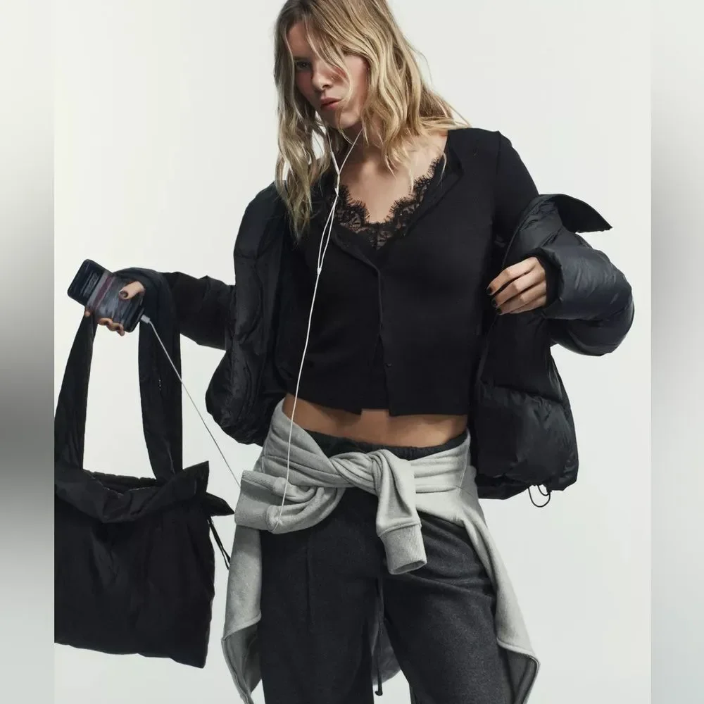 ZARA WATER REPELLENT WINDPROOF HOODED DOWN_8